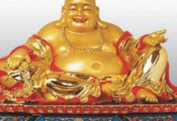 保定弥勒佛铜雕的精美