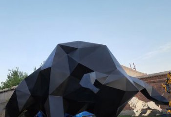 保定华尔街牛大型玻璃钢动物雕塑
