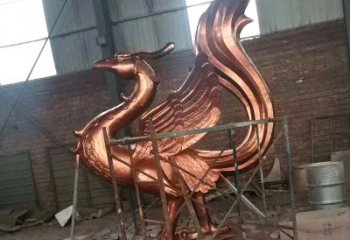 保定朱雀神兽纯铜陵光神君雕塑