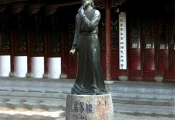 保定白居易铜雕像向著名诗人致敬