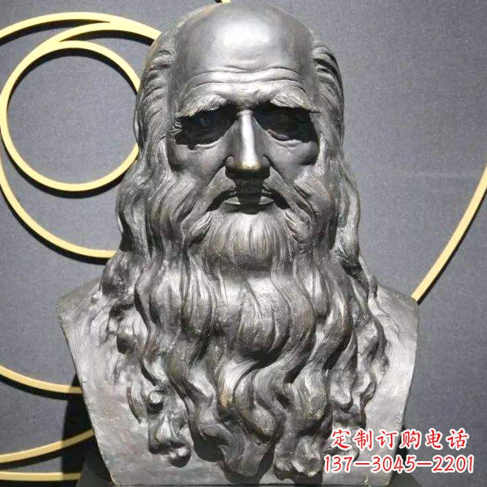 保定达芬奇铜雕头像