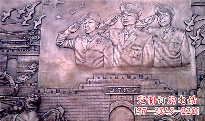 保定献礼铜军人雕塑——赞美大好河山