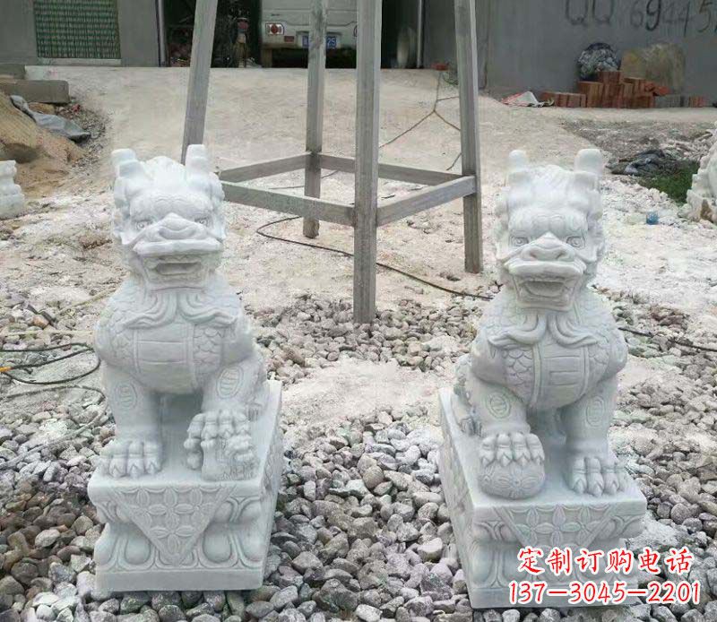 保定麒麟门口镇宅招财石雕