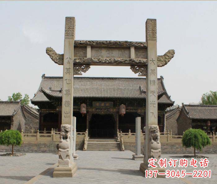 保定大理石牌楼雕塑——艺术精粹