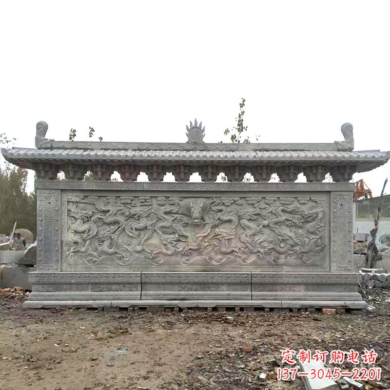 保定大理石影壁雕塑美丽的艺术精品