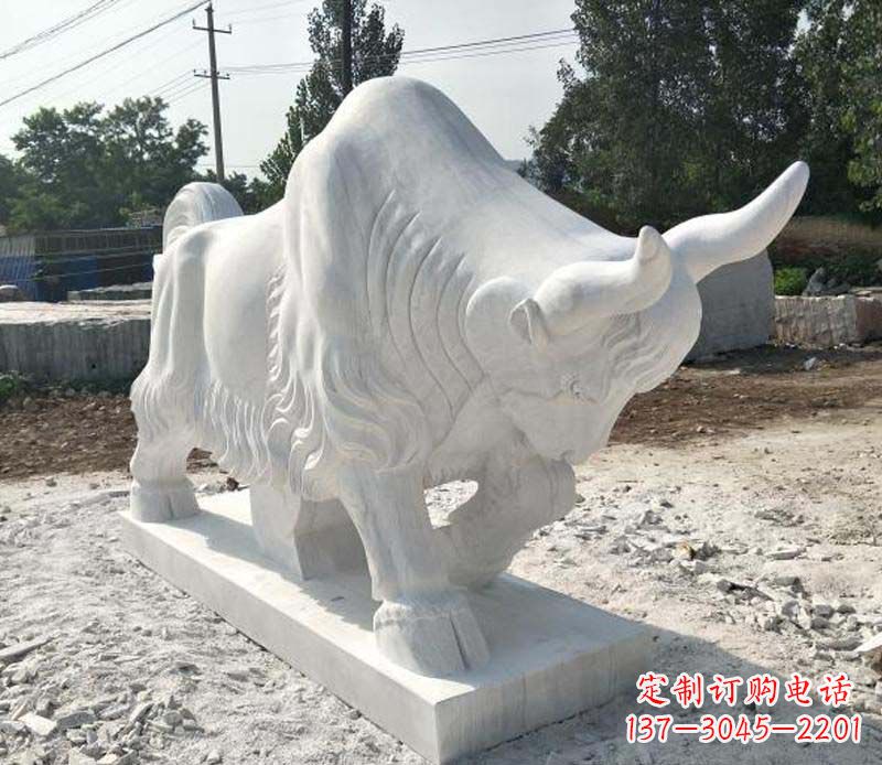 保定大理石动物雕塑美丽的艺术品