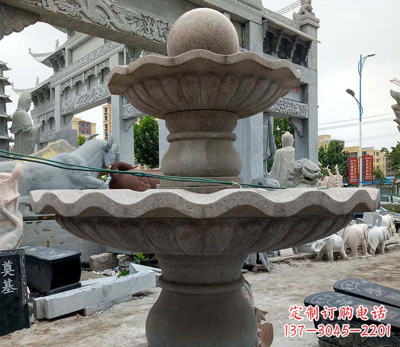 保定大理石多层喷泉石雕 (3)