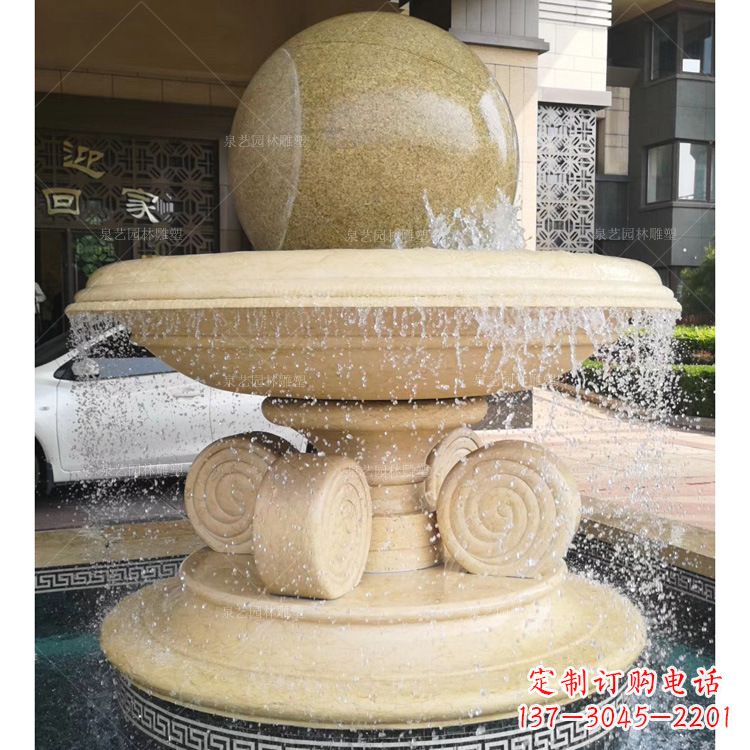 保定大理石风水球雕塑传承古老文化的象征