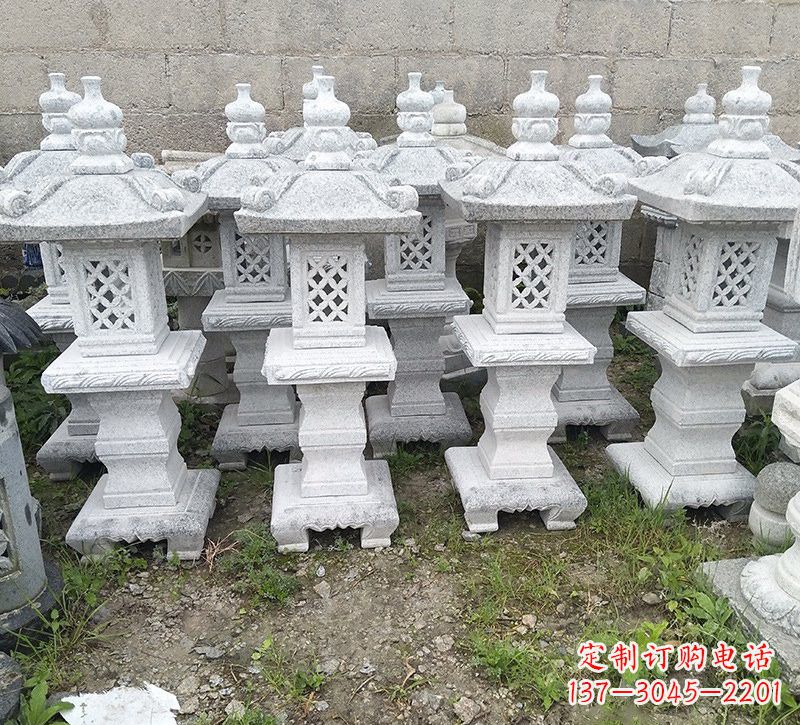 保定精美大理石石灯雕塑