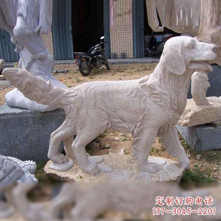保定大理石狗雕塑——精致的狗雕塑,让你的生活更有趣