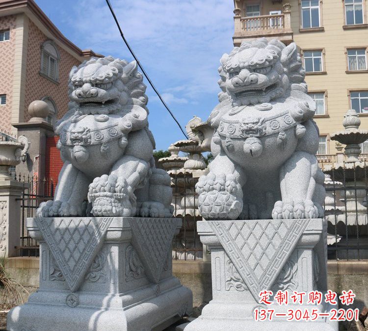 保定大理石狮子雕塑,助您拥有完美的家居装饰