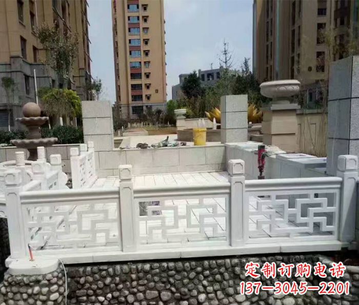 保定精美大理石国旗台石雕雕塑