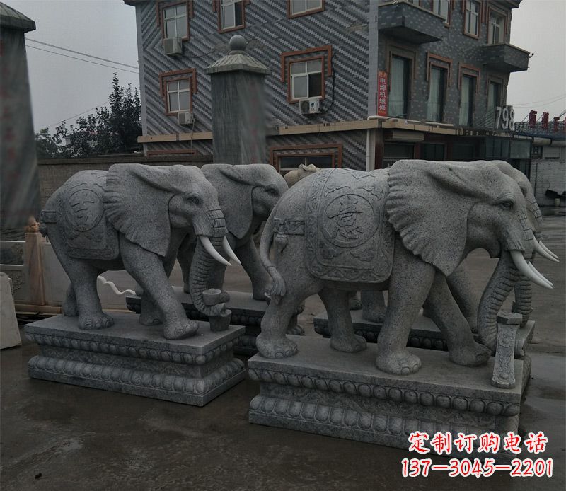 保定唯美雕刻大象雕塑