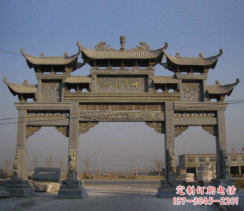 保定大理石牌楼雕塑定制