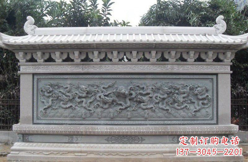 保定大理石九龙壁雕塑