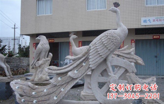 保定大理石孔雀石雕塑
