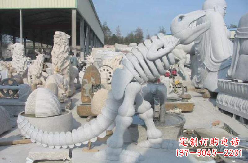 保定大理石恐龙石雕