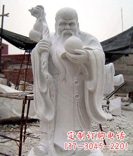 保定大理石寿星雕塑