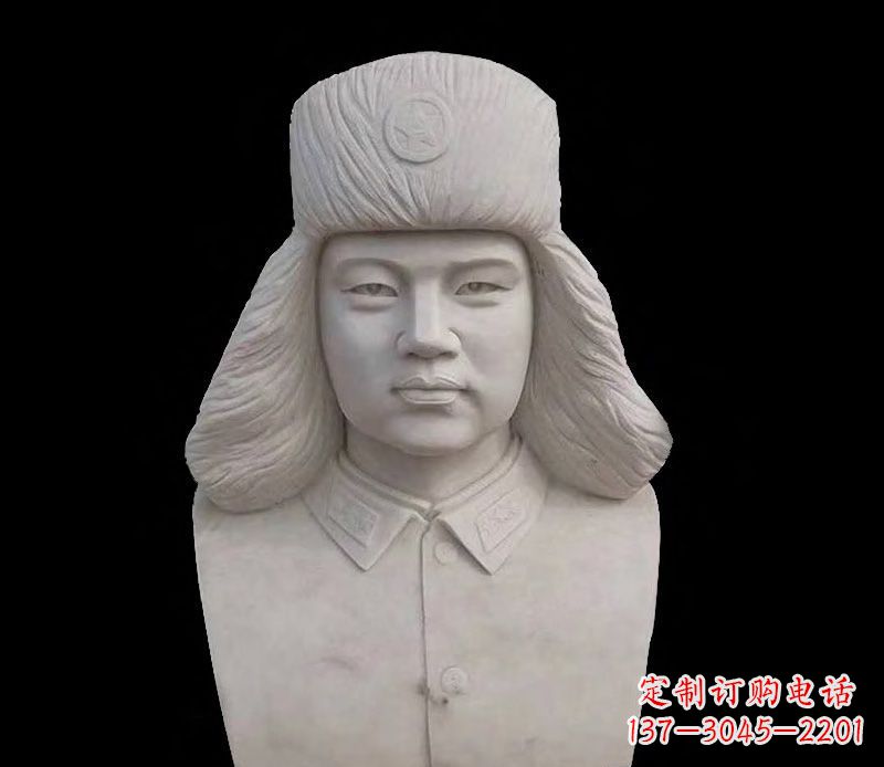 保定大理石雷锋胸像石雕