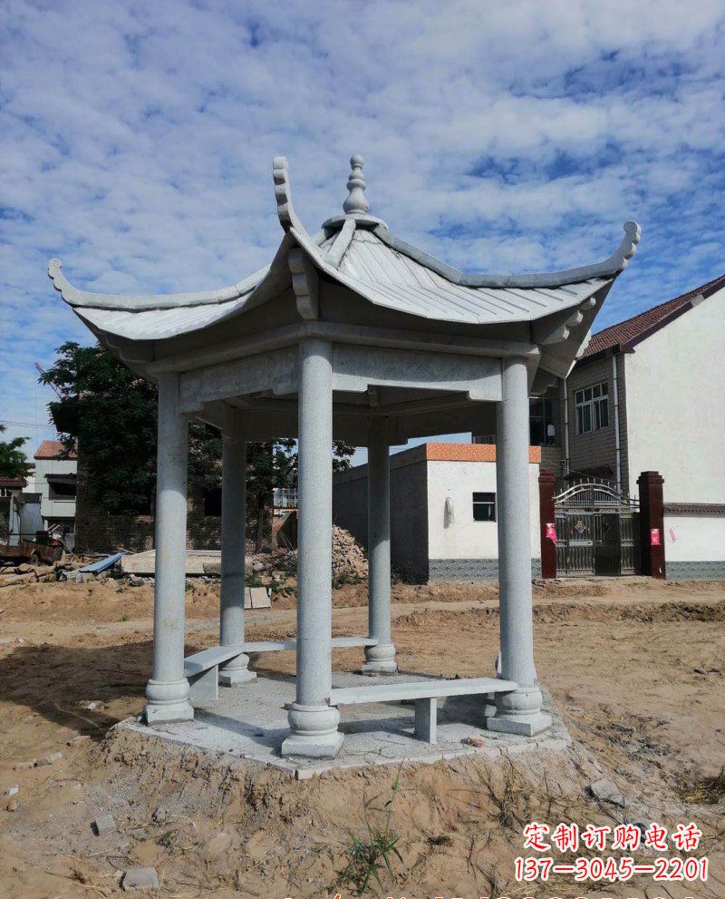 保定典雅大理石凉亭雕塑