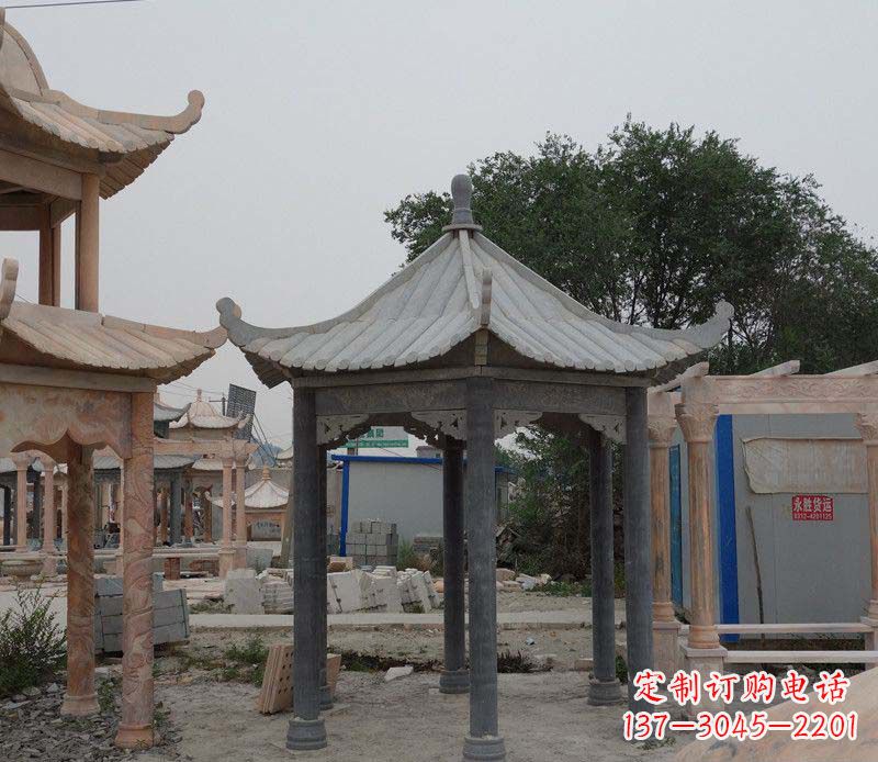 保定大理石凉亭精美石雕