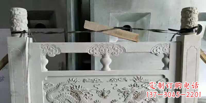 保定大理石龙浮雕栏板雕塑