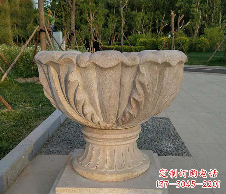 保定大理石欧式花钵雕塑