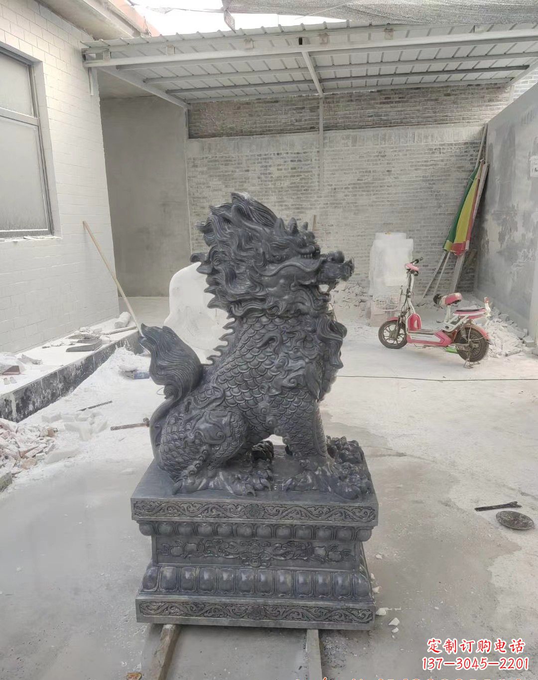 保定大理石麒麟石雕