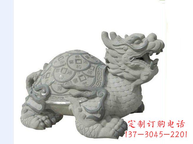 保定大理石招财龙雕塑