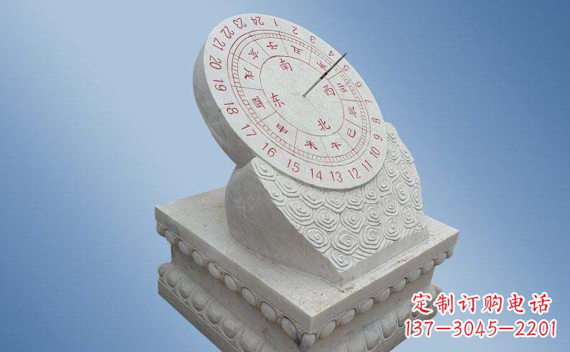 保定精致古典大理石日晷雕塑