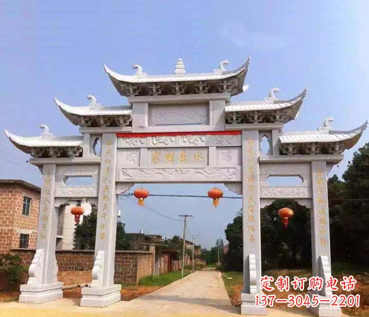 保定大理石牌坊石雕