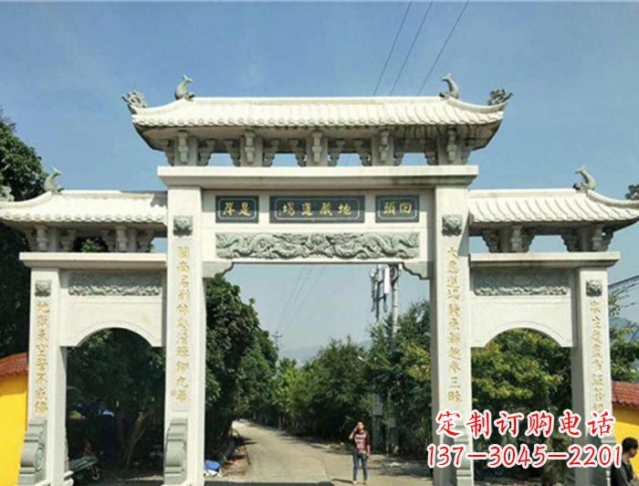 保定大理石牌坊雕塑