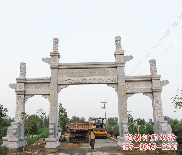 保定大理石牌坊石雕,艺术精髓永不凋零