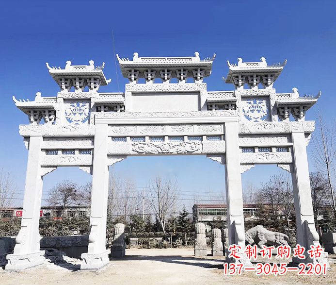 保定大理石牌坊石雕定制