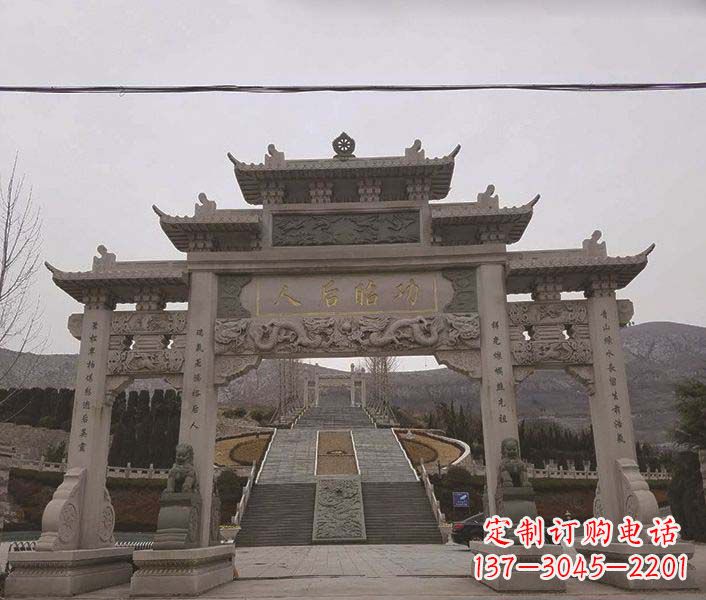 保定大理石牌坊石雕,精美别致,艺术魅力无限