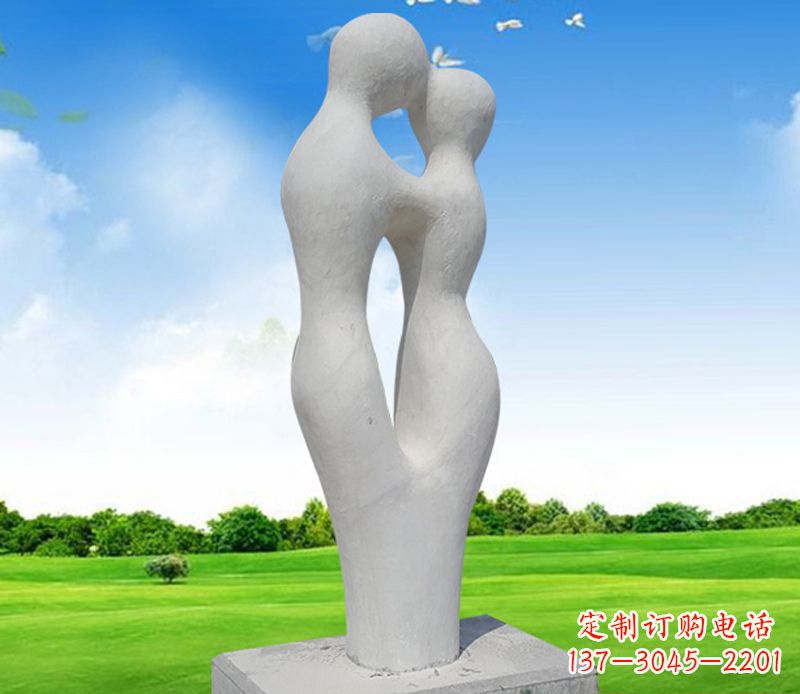 保定情侣石雕,永恒的爱恋
