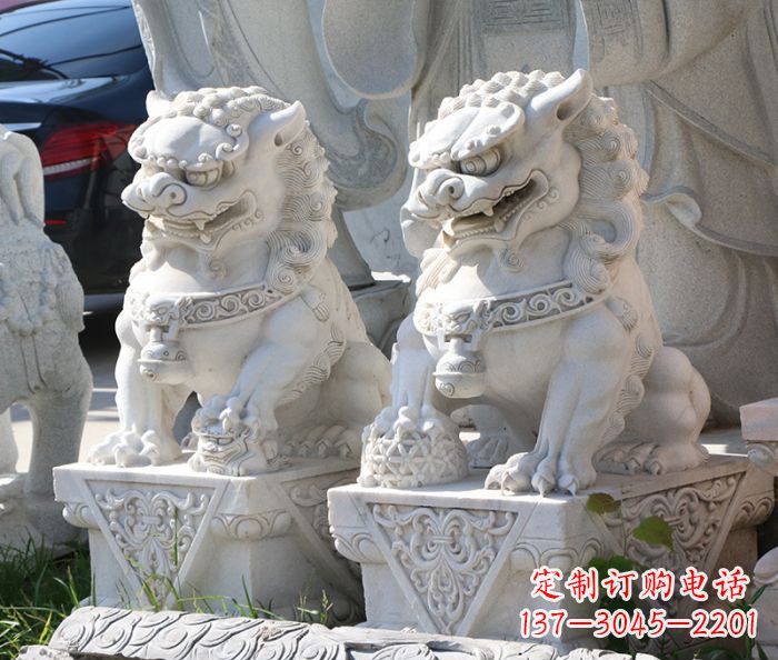 保定大理石狮子雕塑