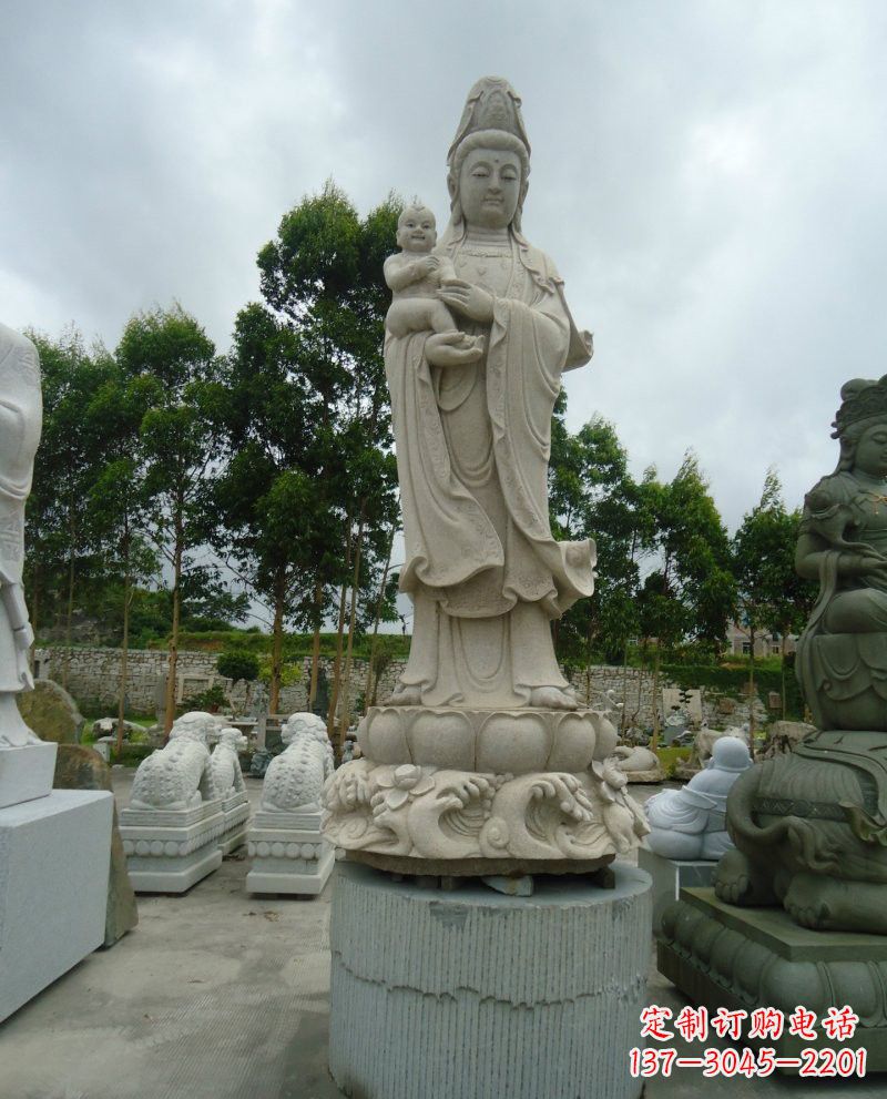 保定大理石观音像