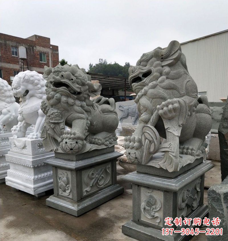 保定大理石南方狮子雕塑