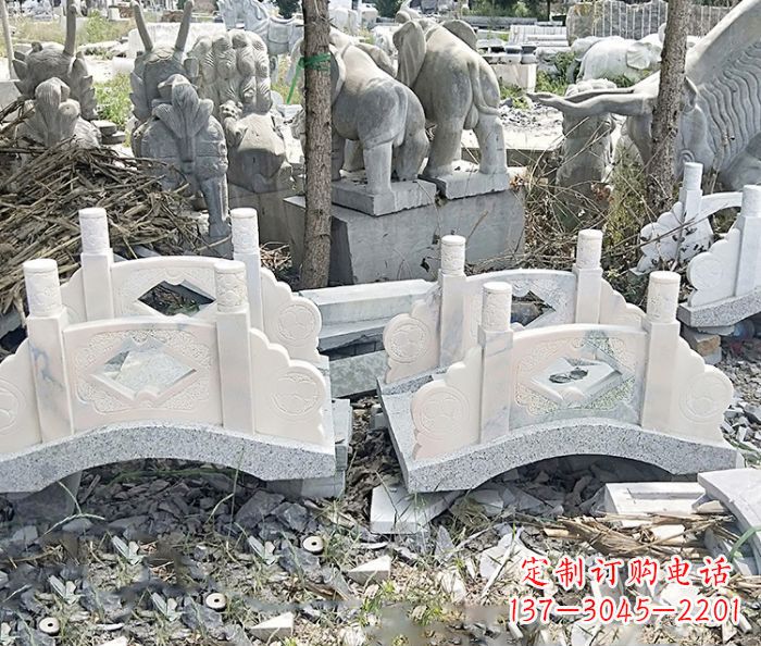 保定精美大理石拱桥雕塑