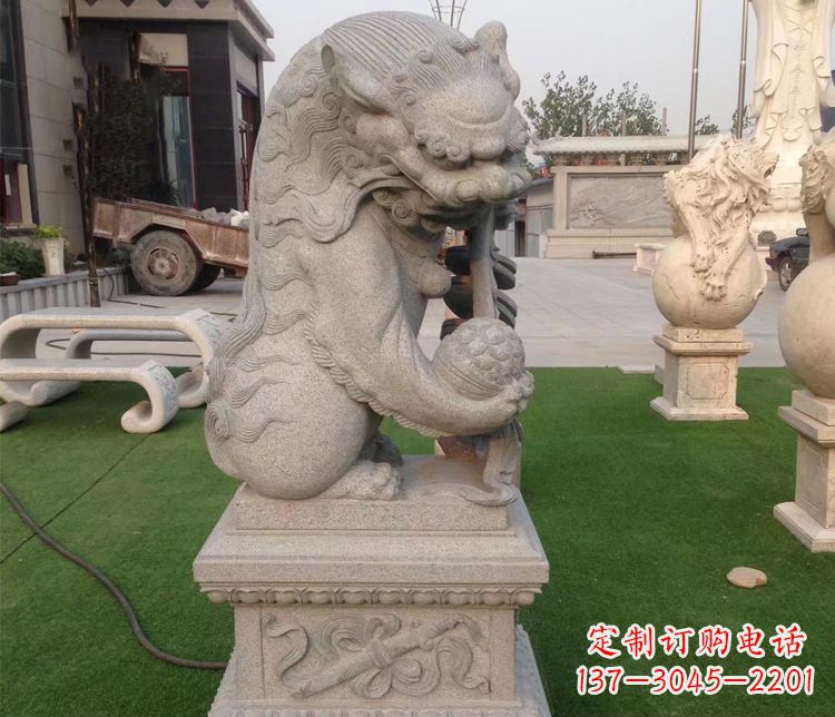 保定优雅精致的大理石独角兽雕塑