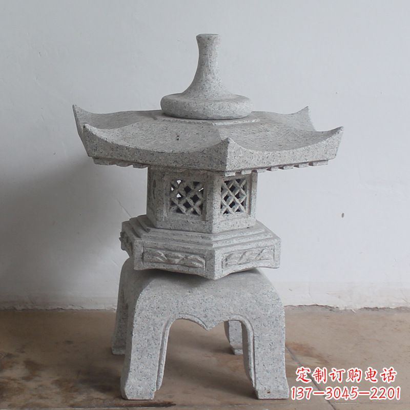 保定大理石中式石灯