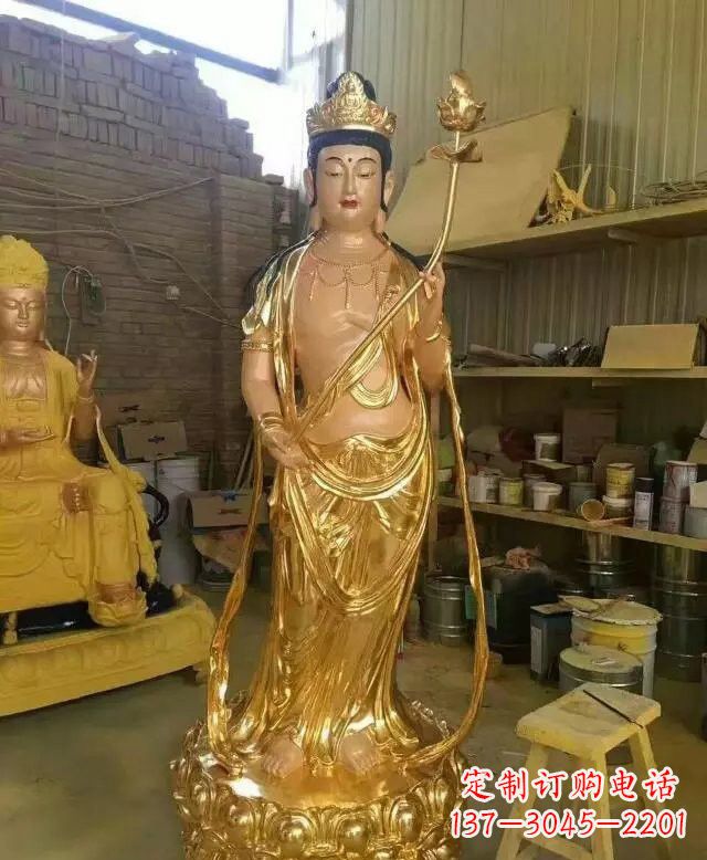 保定大势至菩萨铜雕