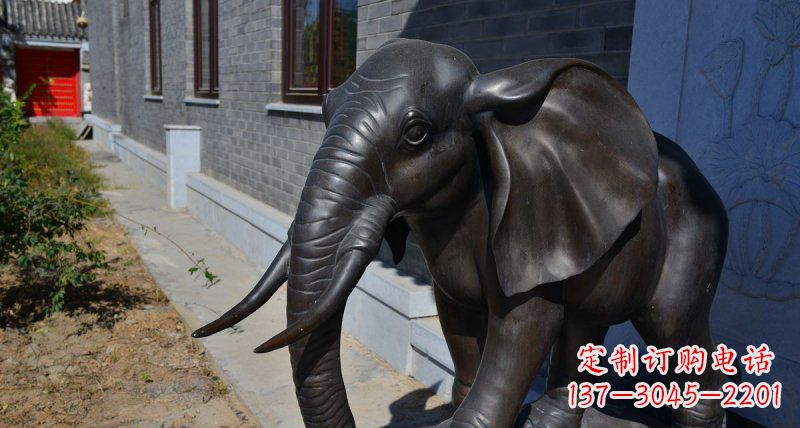 保定优雅大象铜雕