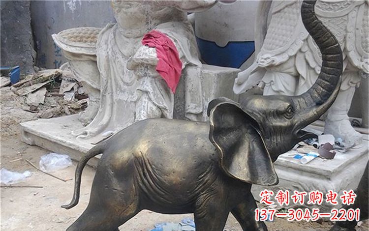 保定大象动物铜雕112