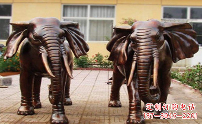 保定大象铜雕艺术塑像