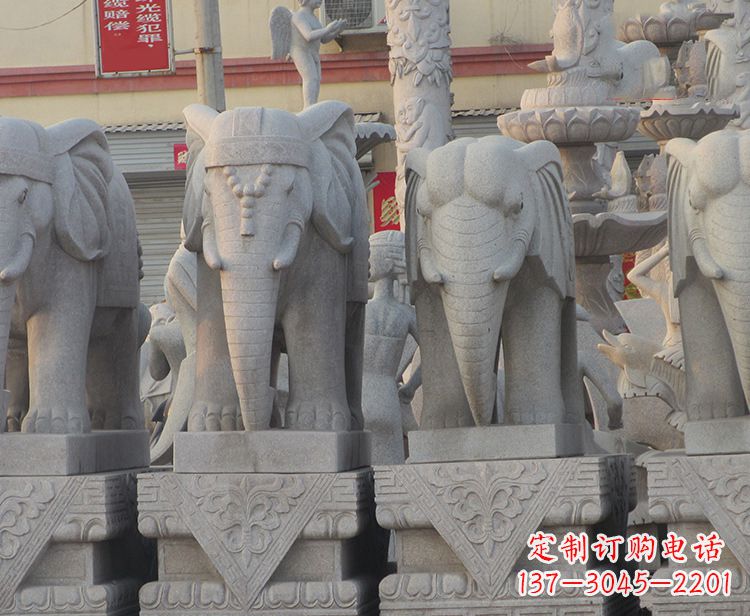 保定大象雕塑——唤醒古老传统的精美石艺