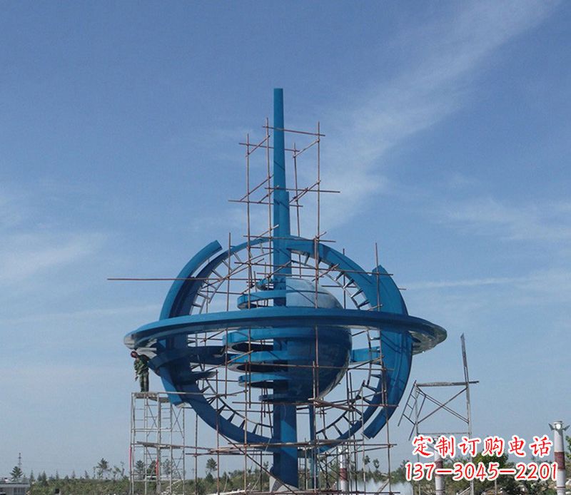 保定大型不锈钢地球雕塑