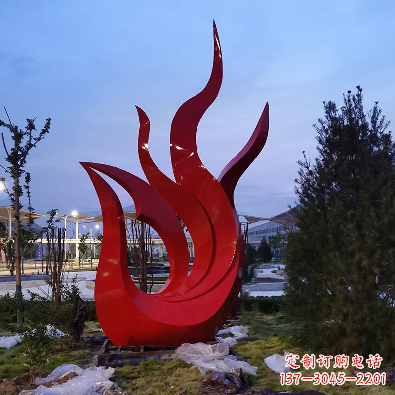 保定大型不锈钢几何凤凰,广场公园城市标志性动物雕塑