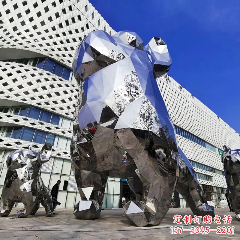 保定优雅可爱的面部狗雕塑
